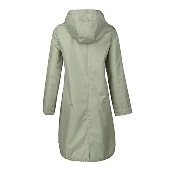 Raincoat Women Men Ladies Rain Coat Poncho Breathable Long Portable Water-Repellent Rainwear Jacket 5
