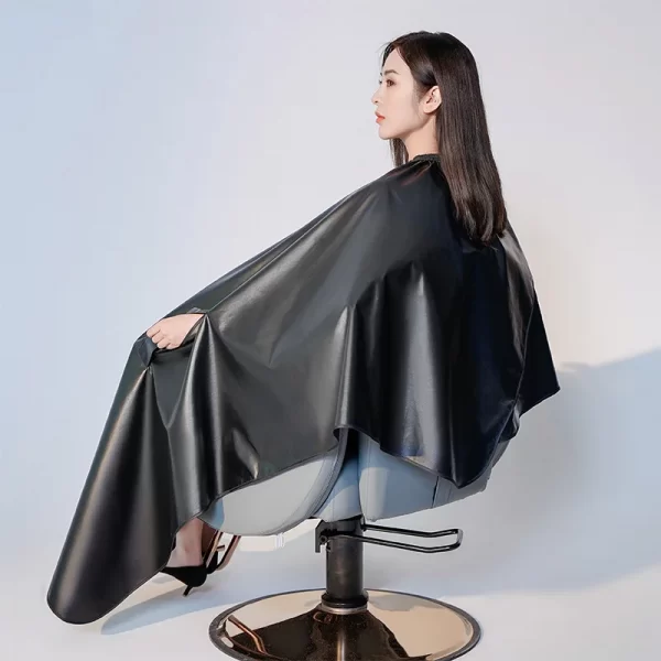 Waterproof Coating Antifouling Hair Dyeing Cape Hidden Sleeves Coloring Gown Barber Haircut Cloth Antistatic Apron Wraps 1826 - Image 6