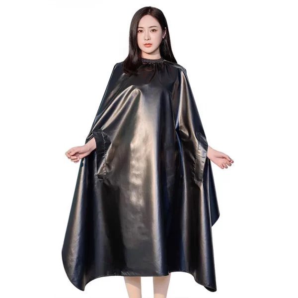 Waterproof Coating Antifouling Hair Dyeing Cape Hidden Sleeves Coloring Gown Barber Haircut Cloth Antistatic Apron Wraps 1826 - Image 3